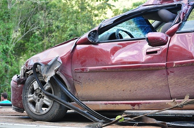 auto po nehodě